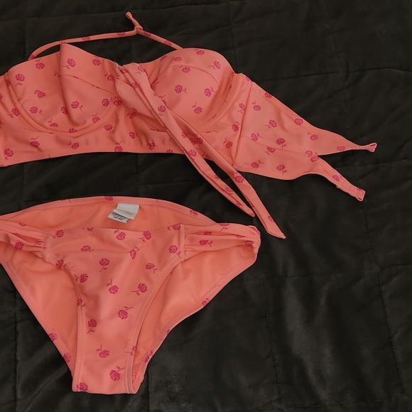 Bikini Candies Color Coral Bathing Suit 2 piece - Picture 3 of 6